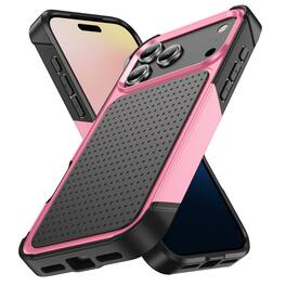 Dteck - For iPhone 17 Pro Max Case Shockproof Drop Protective Rugged Heavy Duty Heat Dissipation Hybrid Phone Cover - Pink