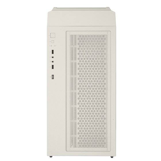Alt View 2. SilverStone - SST-FLP03W Retro-inspired M-ATX versatile chassis with support for diverse storage high-end GPUs and efficient cooling - White.