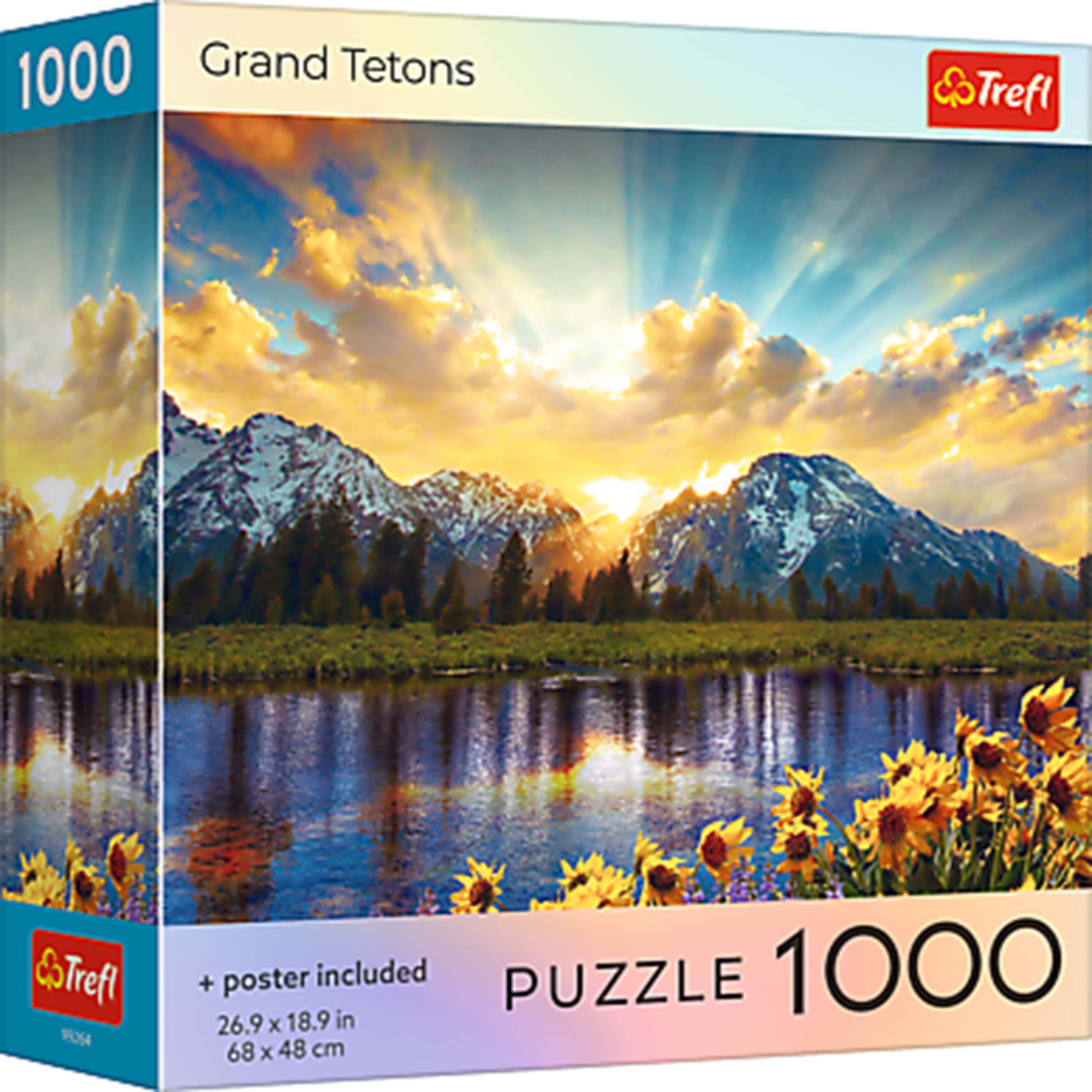 1000 Grand Tetons  
Trefl  
PUZZLE 1000  
+ poster included  
26.9 x 18.9 in  
68 x 48 cm