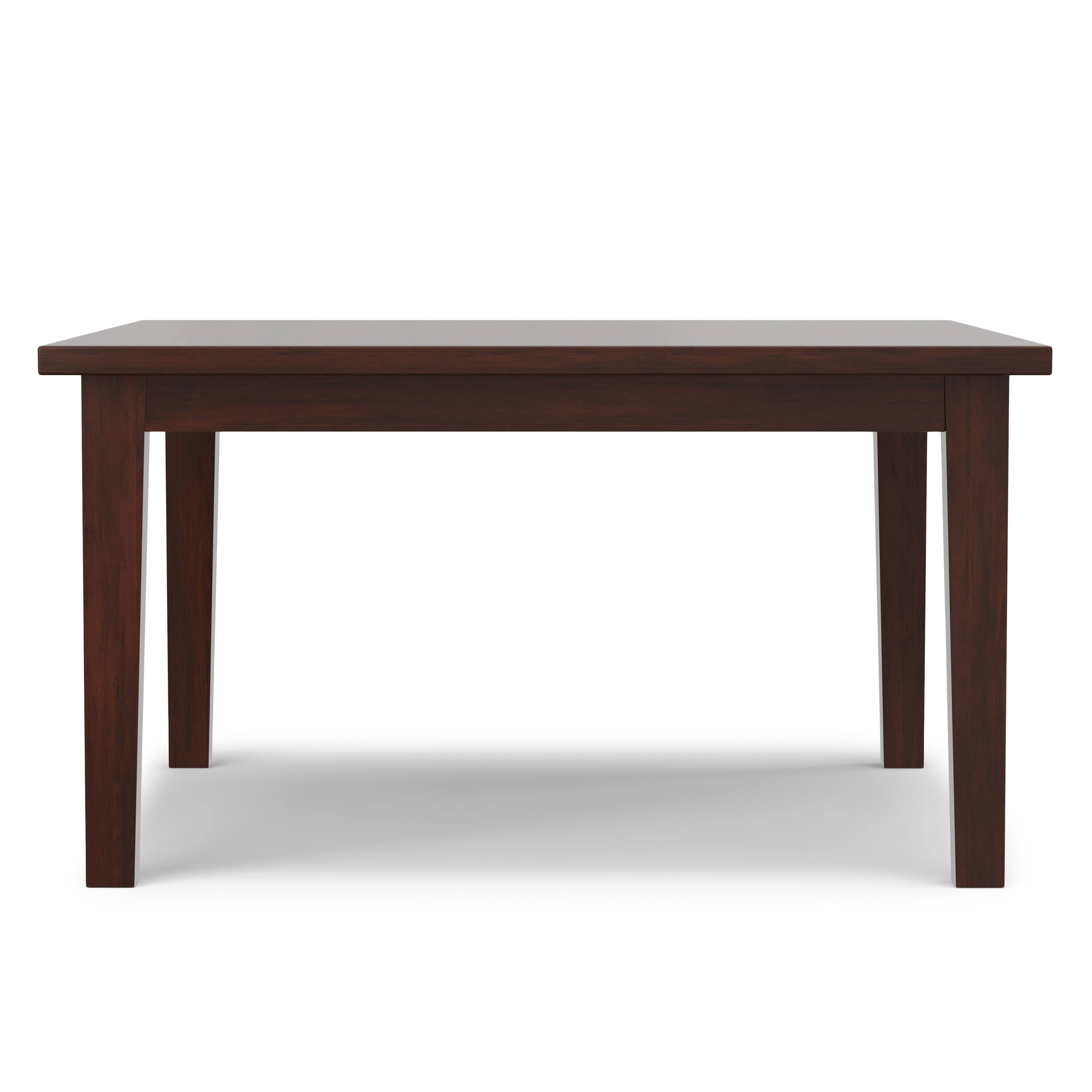 Alt View 1. Simpli Home - Eastwood SOLID HARDWOOD and Rubberwood 54 inch x 54 inch Square Contemporary Dining Table in Java Brown - Java Brown.