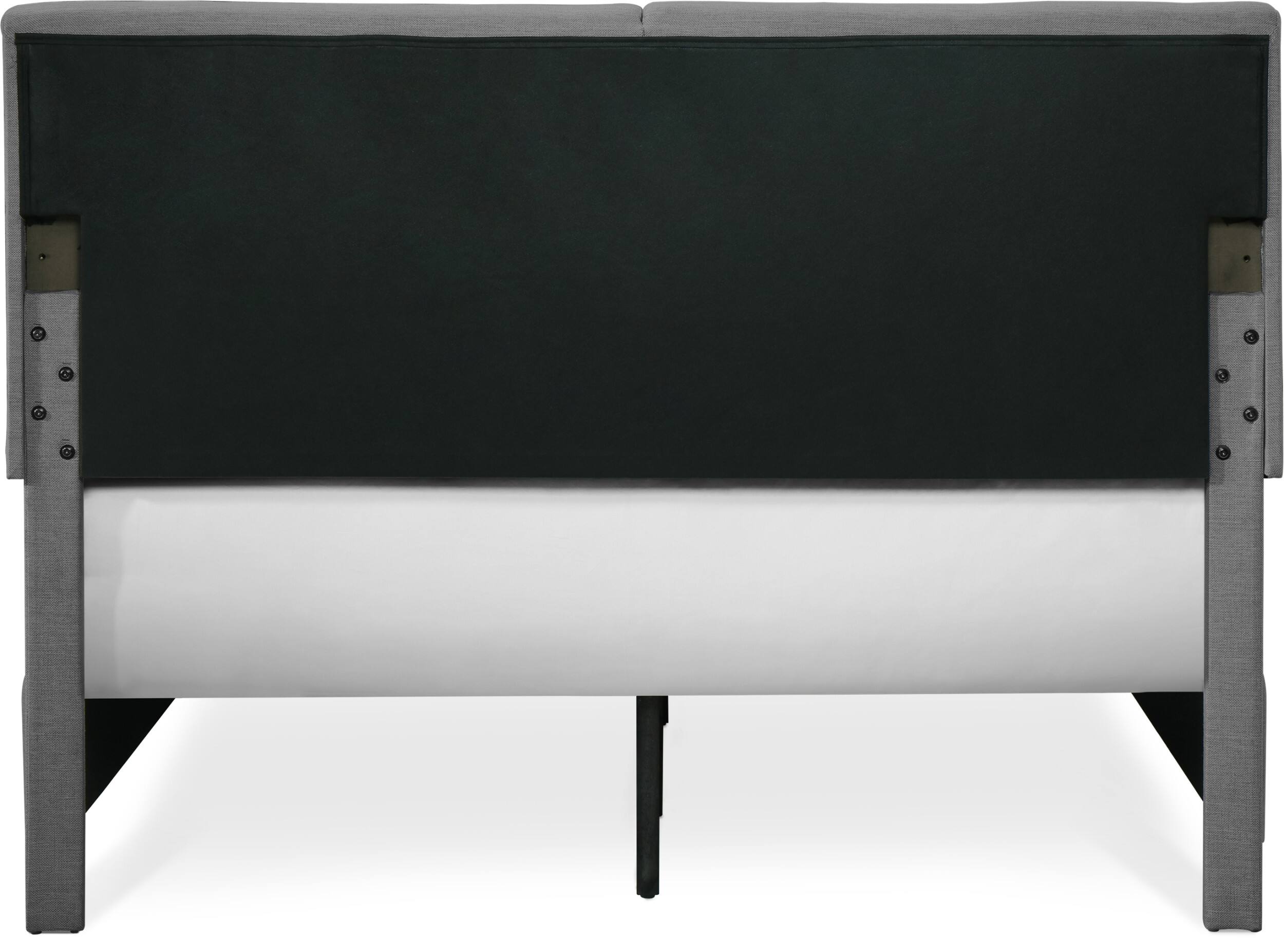 Alt View 17. Finch - Maxwell Storage Bed with Adjustable Height Headboard Queen - Dark Gray.