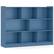 Alt View 9. Costway - Costway 8 Cube 3-Tier Open Wooden Bookshelf Toy Storage Organizer with Anti-toppling Kits Blue - Blue.