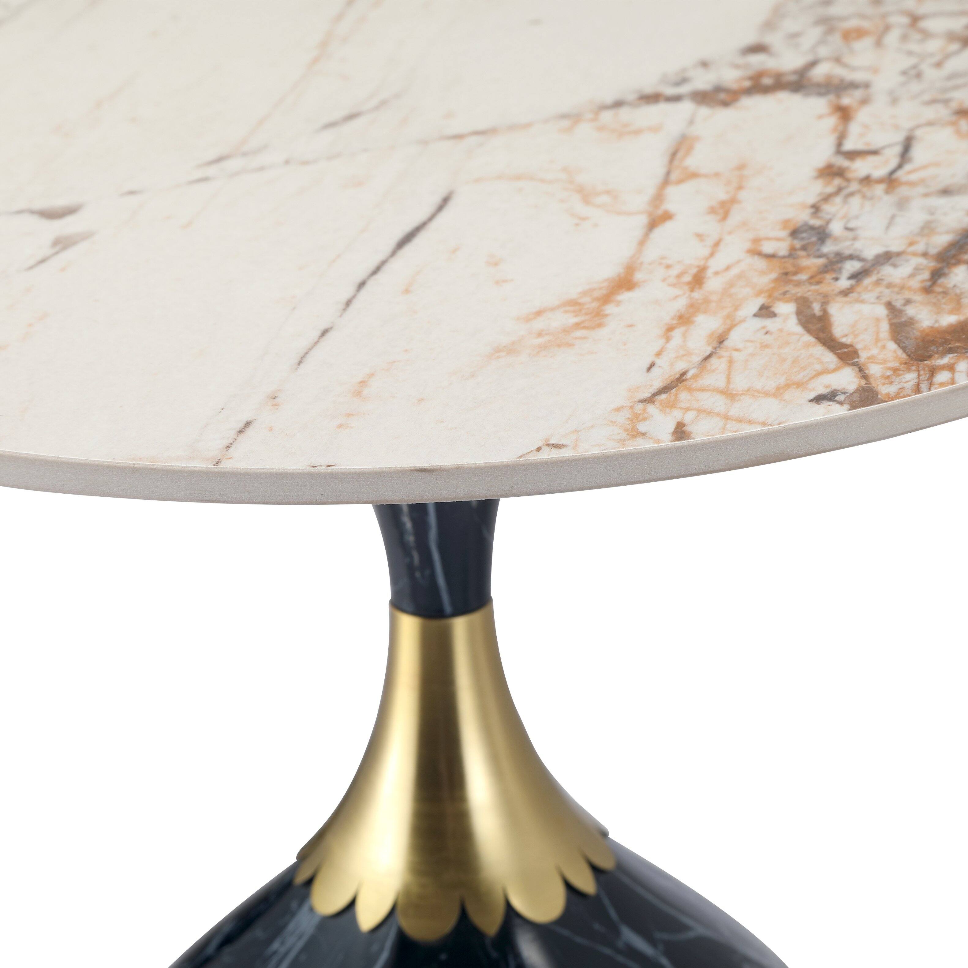 Alt View 8. LeisureMod - Modern Bell-Shaped Steel Top Accent Table with Powder Coated Finish for Living Room or Office - Stone Black.