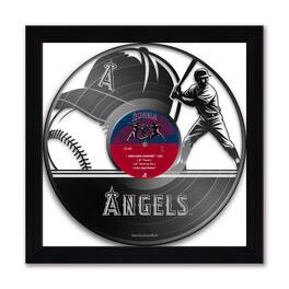 Sporticulture - Los Angeles Angels Framed 13" x 13" Vinyl Record Art Print - Multicolor