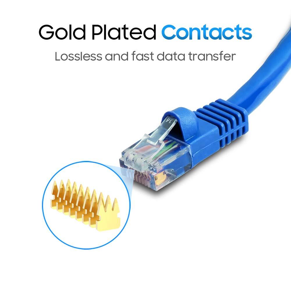 Cmple.com Cat5e Ethernet Cable 3ft 1Gbps RJ45 LAN 350MHz UTP Network ...