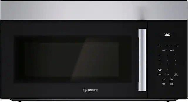 Bosch - 100 Series 1.7 Cu. Ft. Over-the-Range Microwave with Sensor Cooking - Stainless Steel