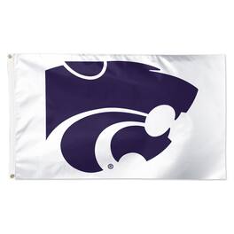 WinCraft - Kansas State Wildcats 3' x 5' Single-Sided Vibrant Deluxe Team Logo Flag - White