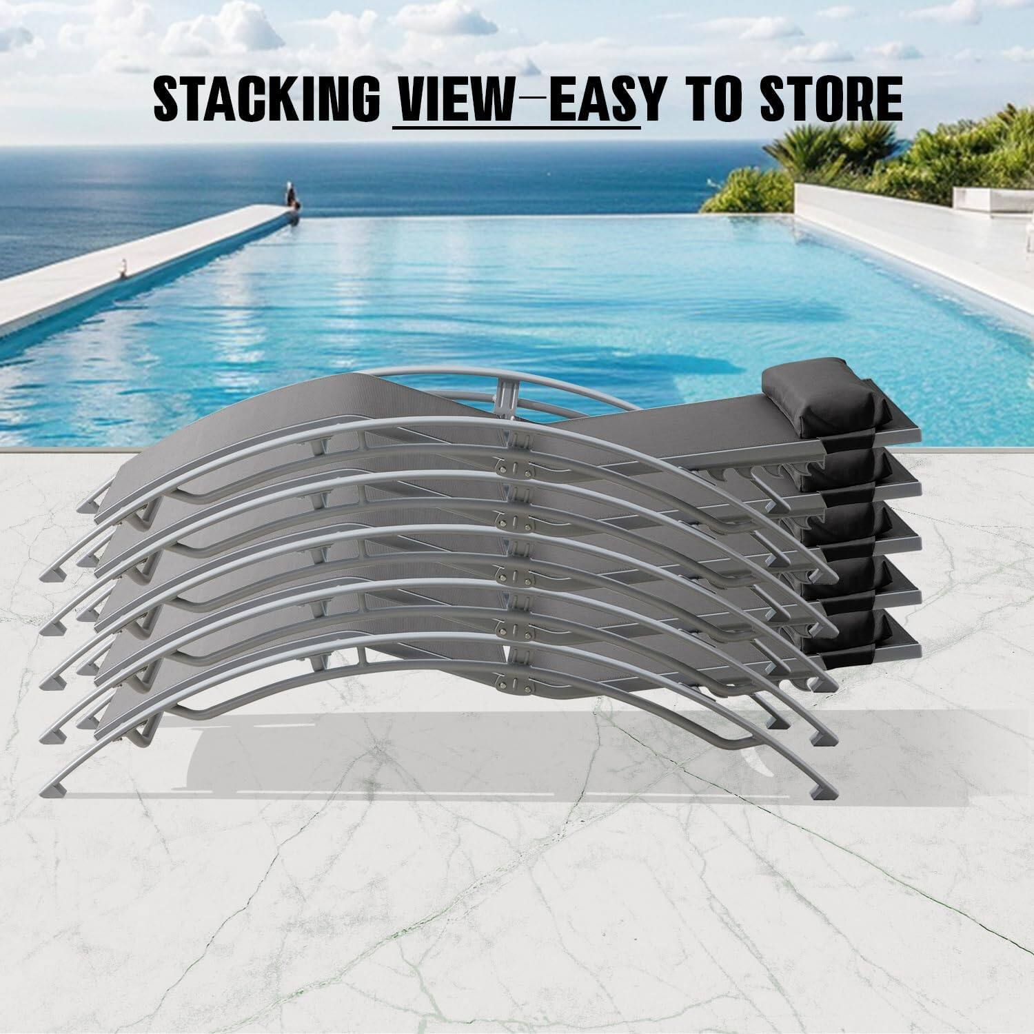 STACKING VIEW - EASY TO STORE