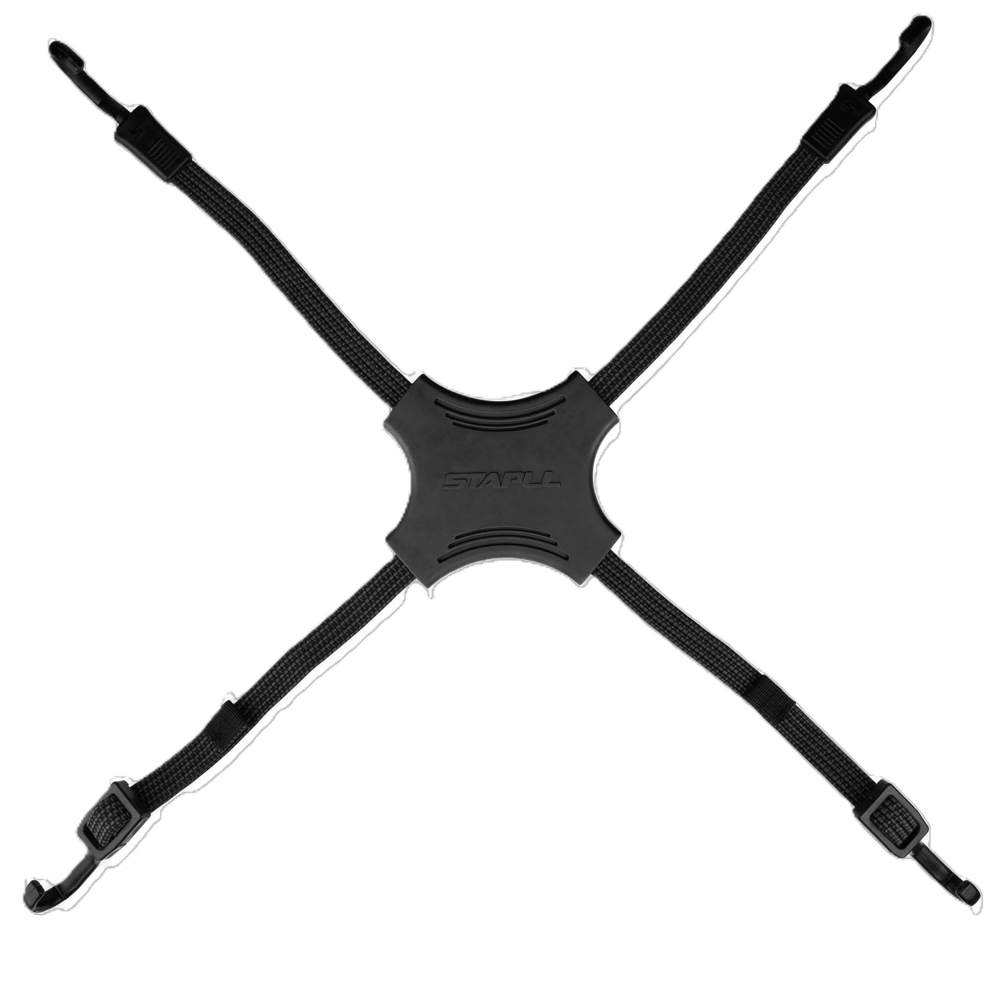 Alt View 1. Tack Strap - 4-Way Bungee, 2-Pack - Black.