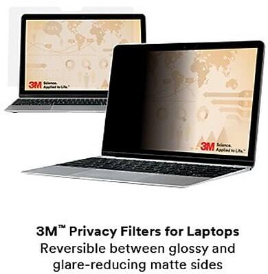 3M™ Privacy Filters for Laptops  
Reversible between glossy and glare-reducing matte sides