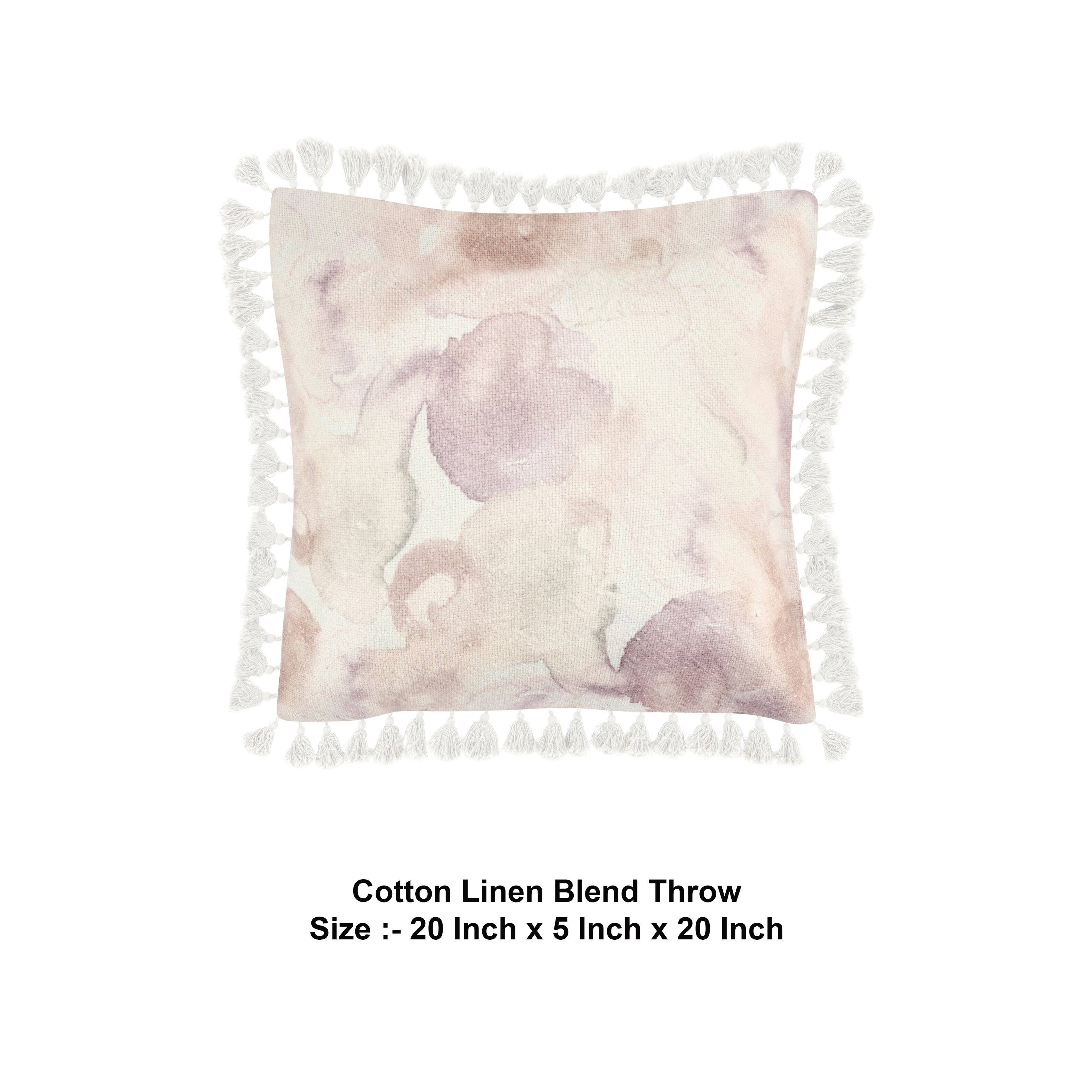 Cotton Linen Blend Throw  
Size: 20 Inch x 5 Inch x 20 Inch
