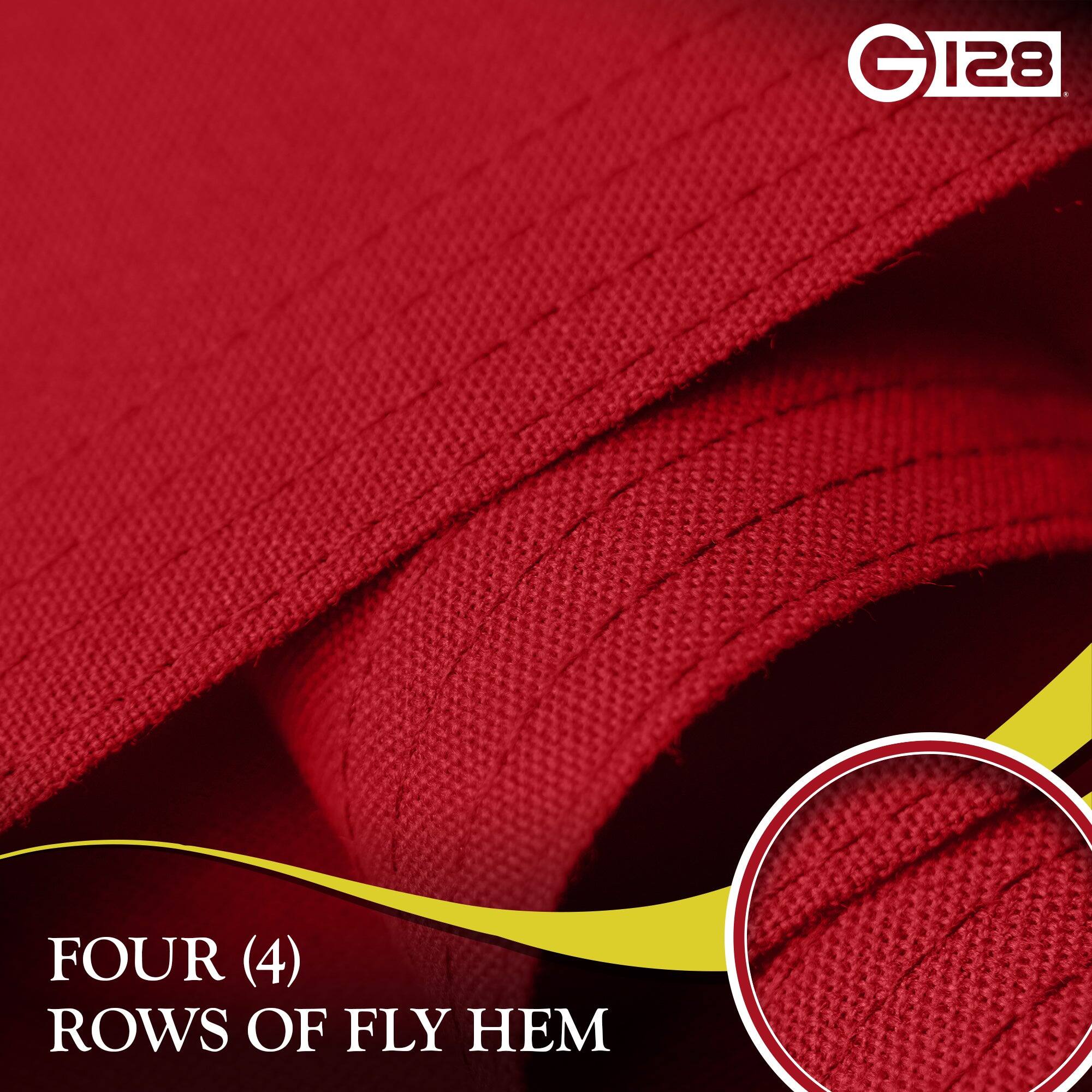 GI28 G 128 FOUR (4) ROWS OF FLY HEM