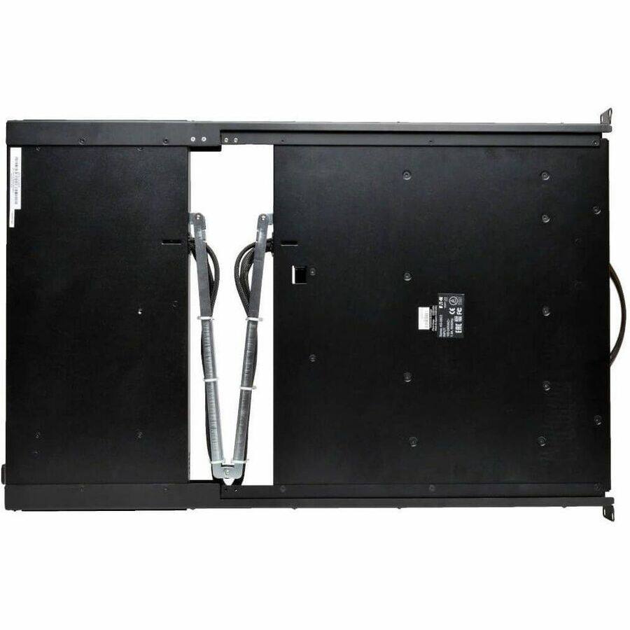 Alt View 6. Tripp Lite - 16-Port Cat5 1U Rack-Mount 1+1 User Console KVM Switch with 19-in. LCD and IP Remote Access - Black.