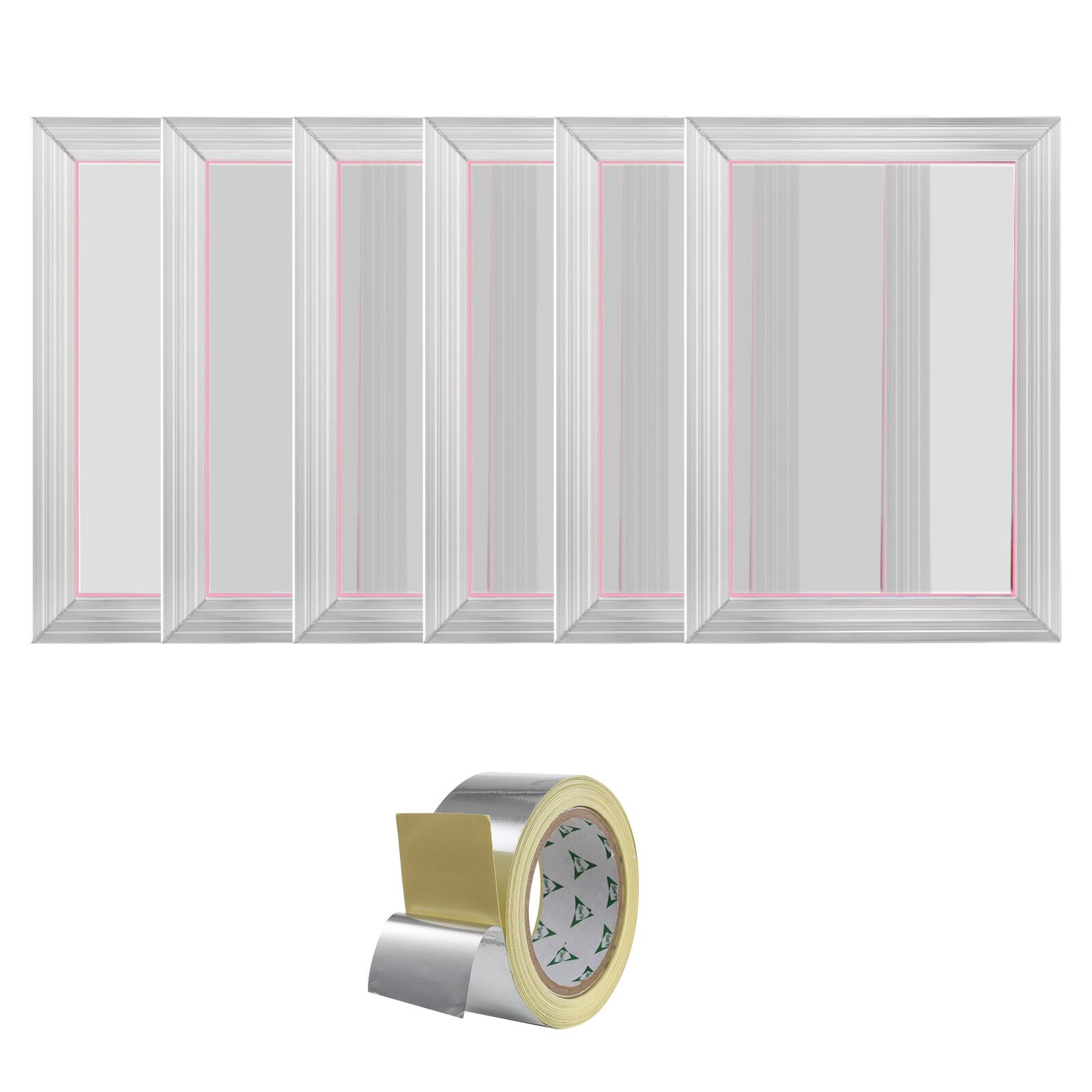 Alt View 5. VEVOR - Screen Printing Kit, 6 Pieces Aluminum Silk Screen Printing Frames, 10x14inch Silk Screen Printing Frame - Silver.