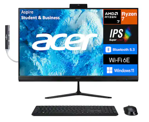 Aspire Student & Business
AMD Ryzen 7
IPS SuperCLEAR
Bluetooth 5.3
Wi-Fi 6E
Windows 11