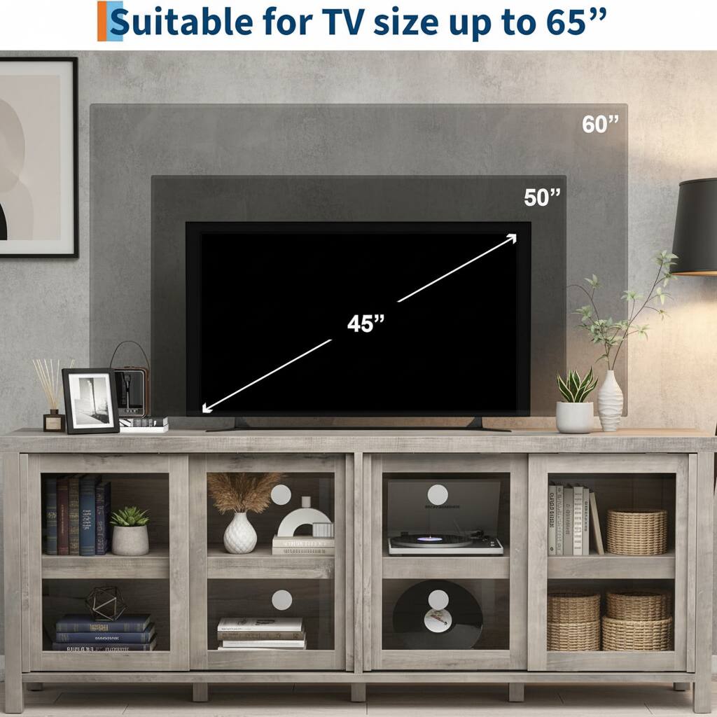 Suitable for TV size up to 65" 60" 50" 45" 55"