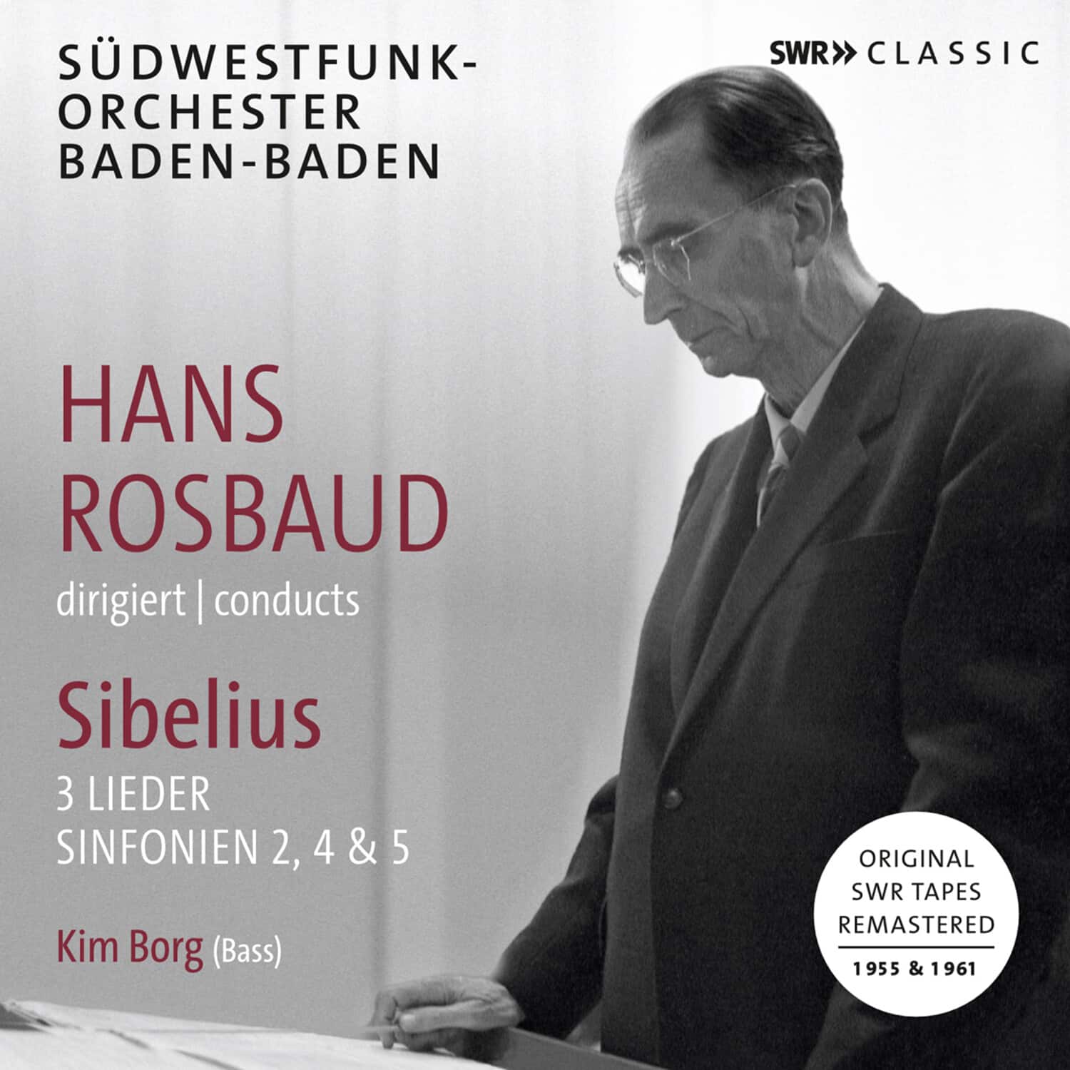 Rosbaud Sudwestfunk-Orchester Baden-Baden Borg - 3 Lieder & Sinfonien 2 4 & 5   - COMPACT DISCS [CD] price history on PriceWatchPro