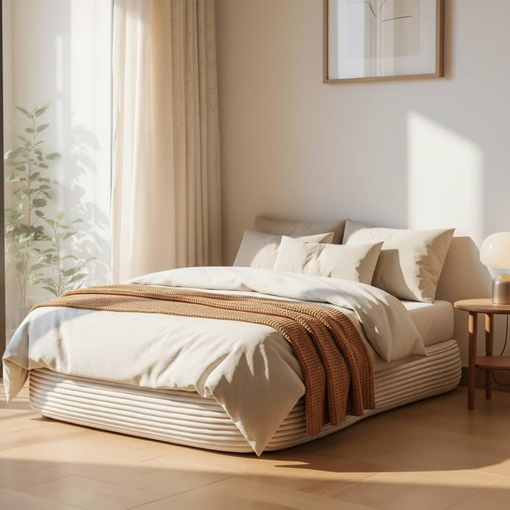 Angle. AOITUN - Folding Sofa Bed Convertible Single Sleeper Chair, Corduroy Fabric Adjustable Lounge Bed for Guest Room - White.