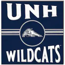 Jardine - New Hampshire Wildcats 10'' x 10'' Retro Team Plaque - Blue