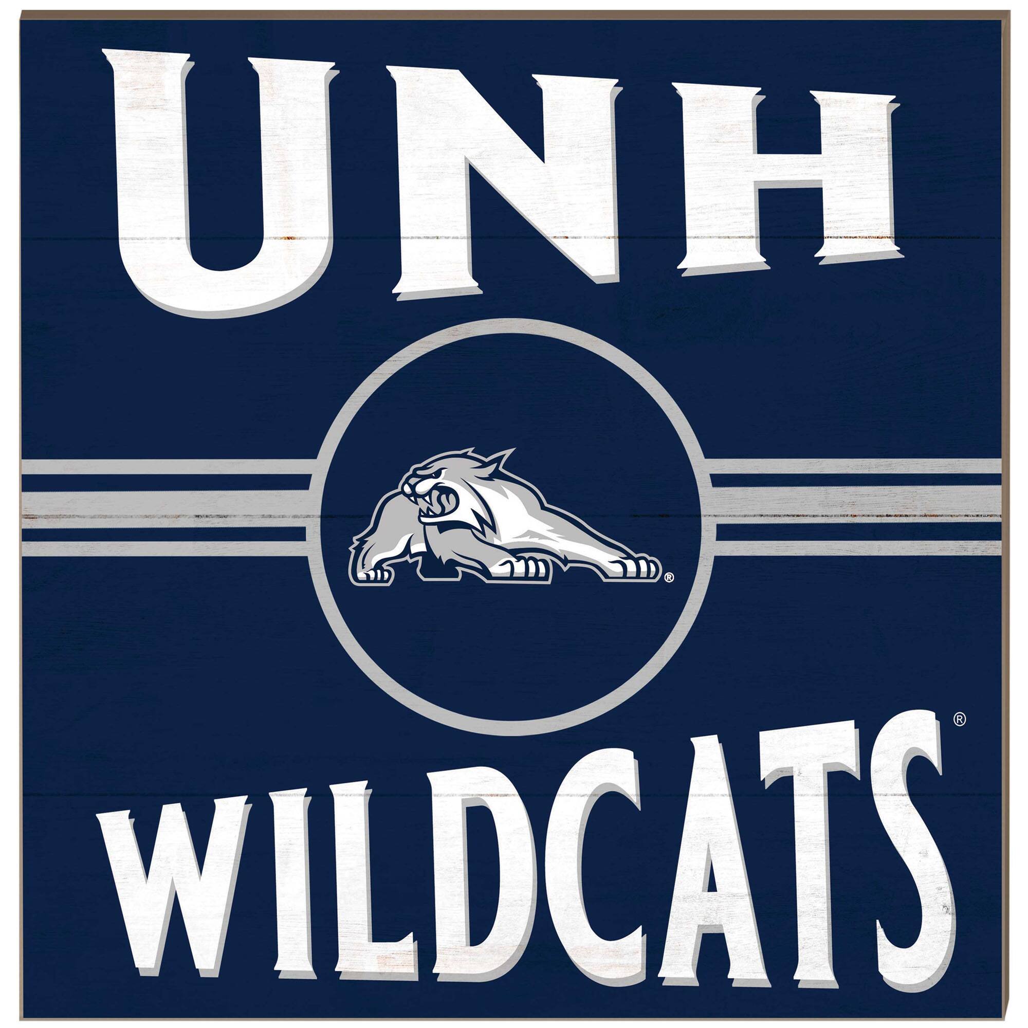 New Hampshire Wildcats 10'' x 10'' Retro Team Plaque