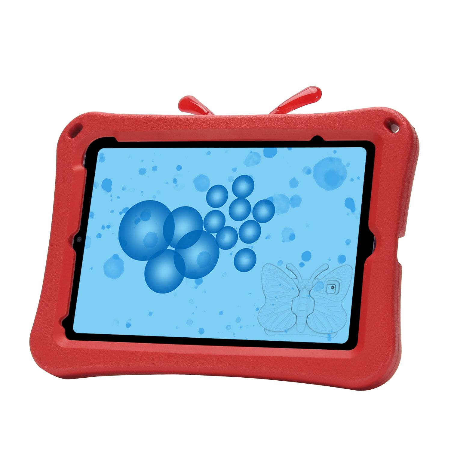 Alt View 1. Dteck - Kids Butterfly Case for Apple iPad mini (A17 Pro) 2024 & iPad mini 6th/5th/4th Gen,3D Cartoon EVA Shockproof Stand Cover - Red.
