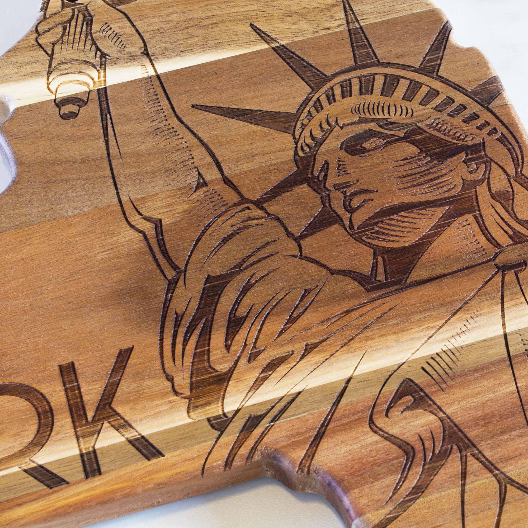 Alt View 1. Rock & Branch - Origins Series New York Cutting Board.