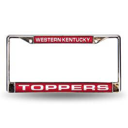 Rico Industries - Western Kentucky Hilltoppers Chrome Metal Laser Cut License Plate Frame - Multi