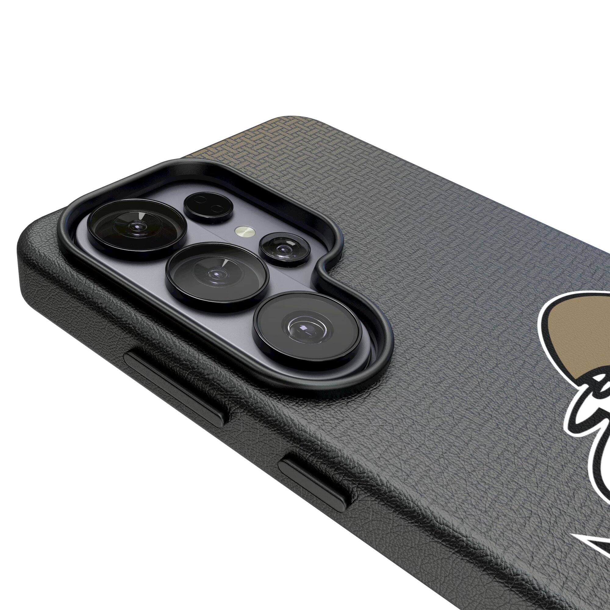 Alt View 2. Keyscaper - New Orleans Saints Historic Collection 1967-1984 Magnetic Bump Case - S24 - Black.