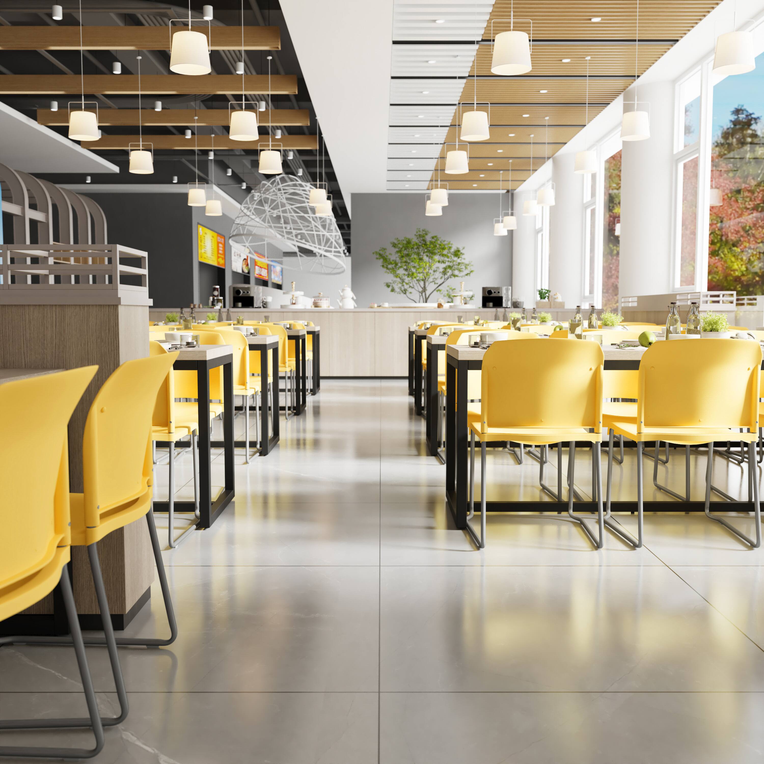 Alt View 1. Emma + Oliver - Home and Office Guest Chair Full Back Contoured Sled Base Stack Chair - Yellow.