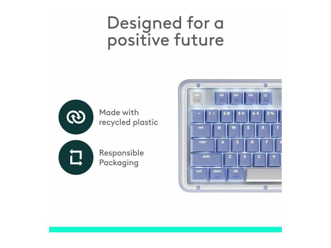 Designed for a positive future

Made with recycled plastic

Responsible Packaging