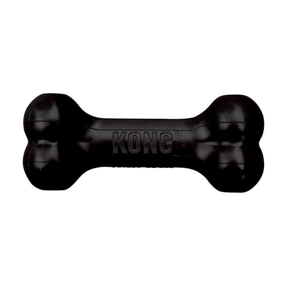 Front. KONG - Kong Extreme Goodie Bone Dog Toy in Large - Black.
