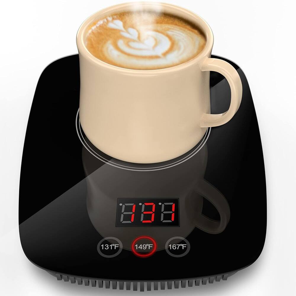 Schertz - Coffee Mug Warmer with 3 Adjustable Temps & Auto Shut-Off – No Mug - Black