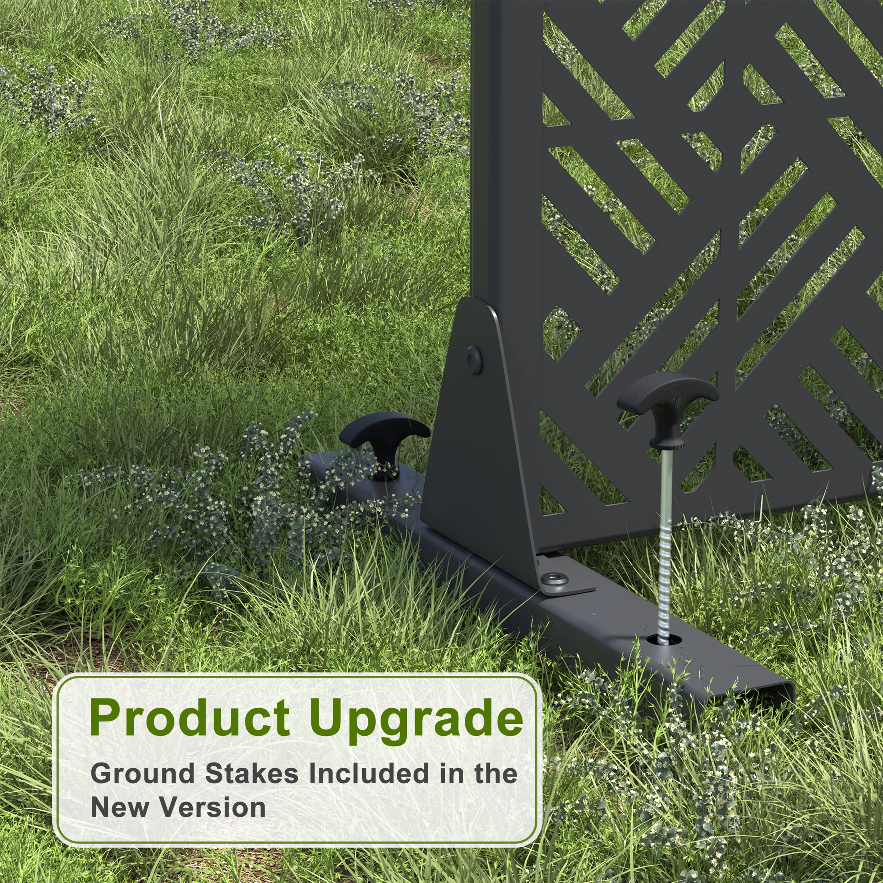 Product Upgrade  
Ground Stakes Included in the New Version