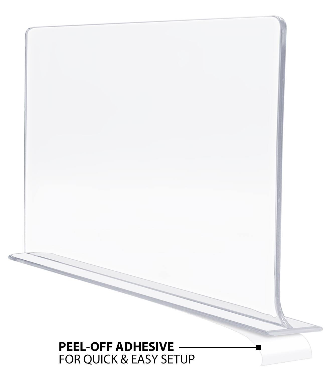 PEEL-OFF ADHESIVE  
FOR QUICK & EASY SETUP