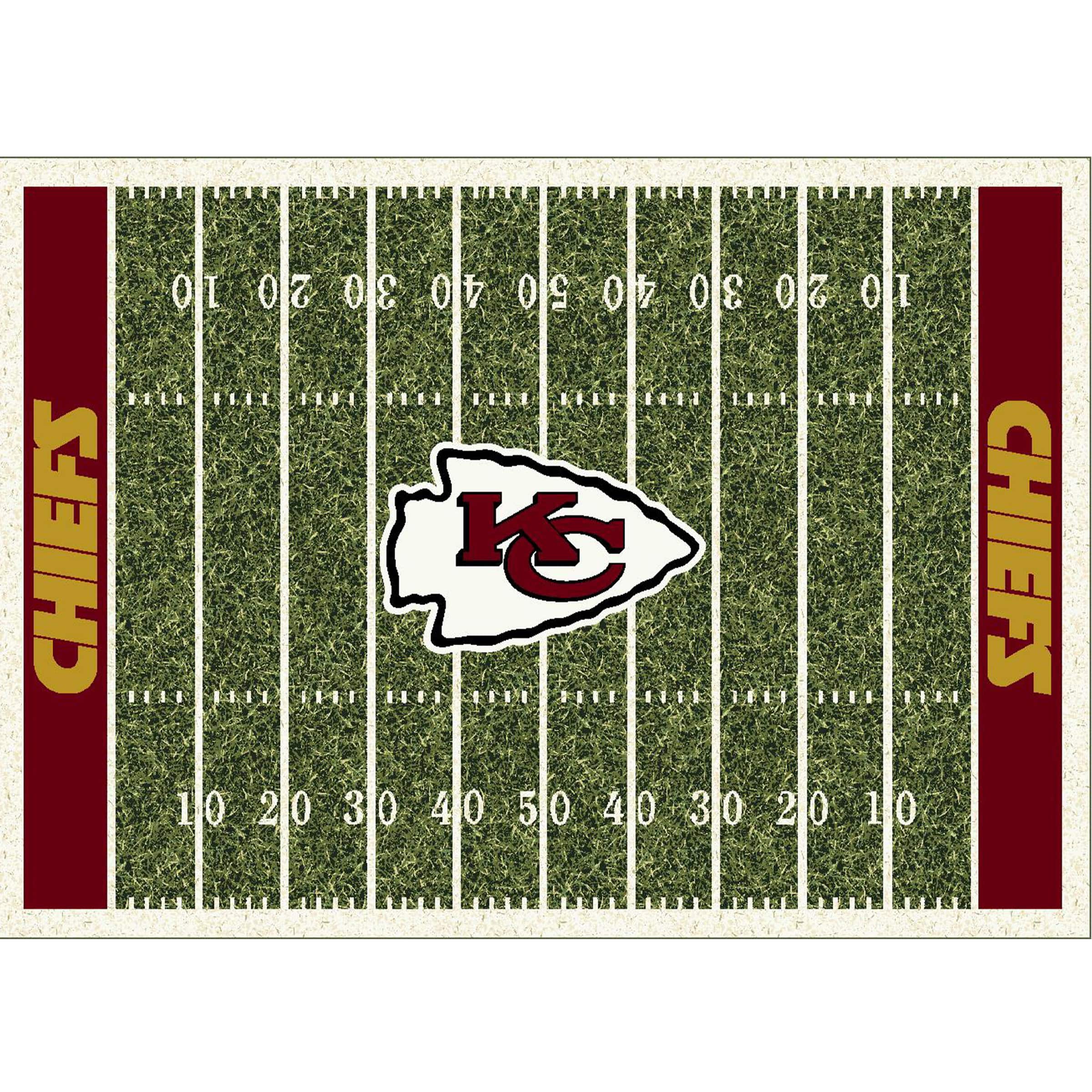 Imperial - Kansas City Chiefs 7'8'' x 10'9'' Home Field Rug - Green
