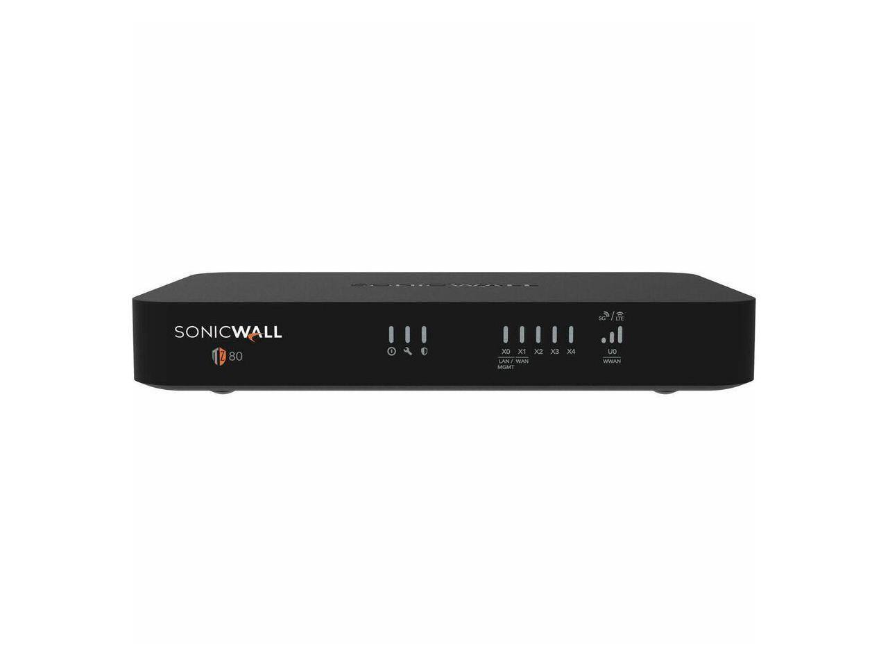 SONICWALL 80

LAN/WAN: X0, X1, X2, X3, X4
MOA
WWAN
