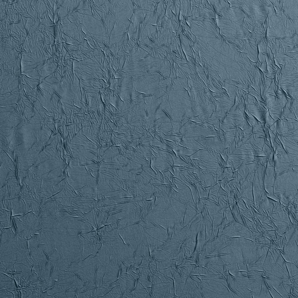 Left. Ellis Curtain - Ellis Curtain Portland Crushed Taffeta Rod Pocket Valance - 48x15" Blue - Blue.