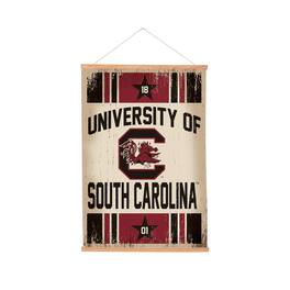 Evergreen Enterprises - South Carolina Gamecocks 24" x 36" Antique Style Canvas Wall Art Tapestry with Wood Frame - Multicolor