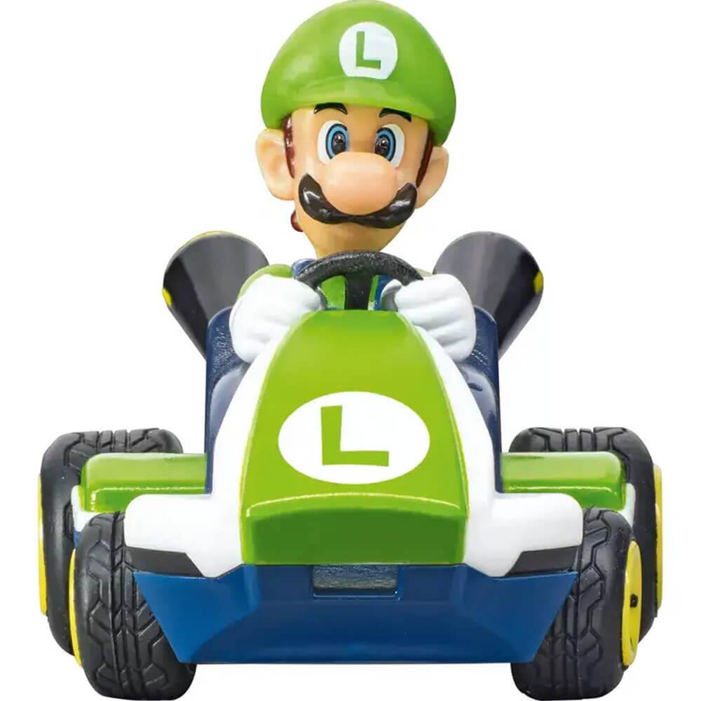 Alt View 3. Carrera - Carrera 370430003 Nintendo Mario Kart Mini RC Remote Control Car - Luigi - Black.