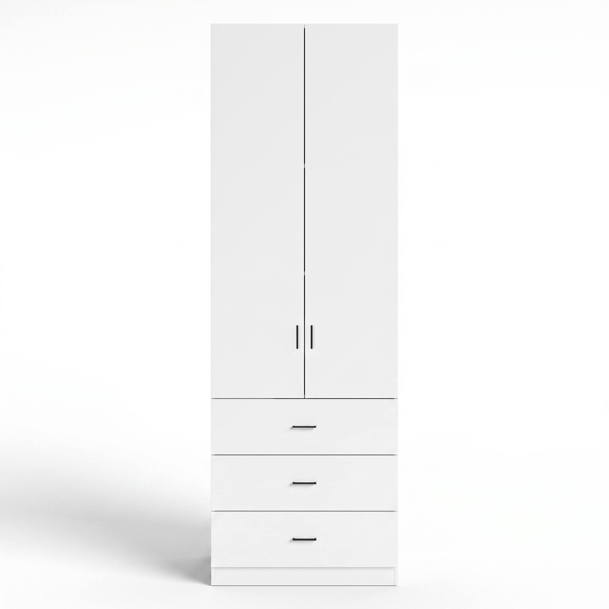 Alt View 4. FUFU & GAGA - Garage Storage Cabinet with 3 Drawers, Heavy Duty Tall Tool Organizer for Workshop, Utility Locker for Home - White.