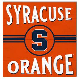 Jardine - Syracuse 10'' x 10'' Retro Team Sign - Orange