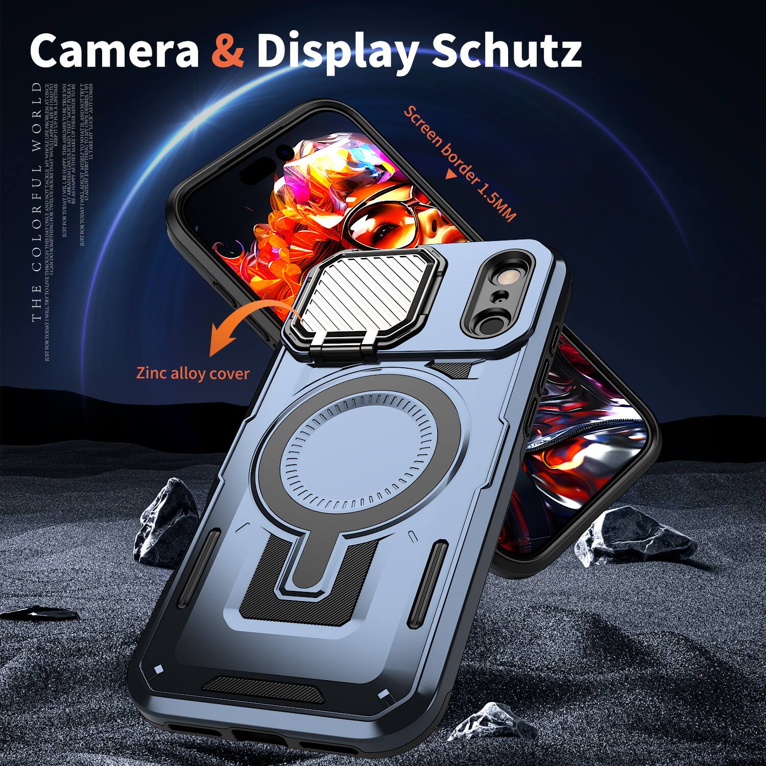 Camera & Display Schutz

Screen border: 1.5MM

Zinc alloy cover