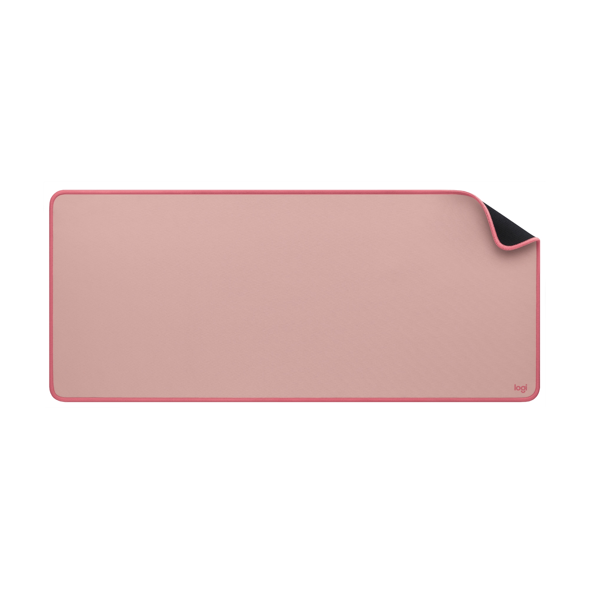 Front. Logitech - Desk Mat Studio Series Extended Mouse Pad with Spill-resistant Durable Design (Large) - Darker Rose.