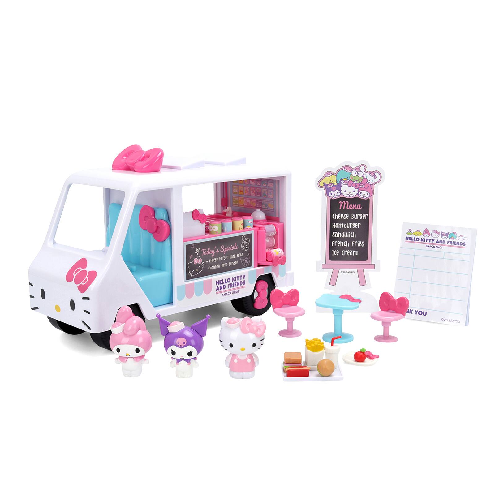 Today Special are ourser un 300m109 vana 1% HELLO KITTY AND FRIENDS pacy SHOP

Menu Cheese Burser Hamourser sandwich French Fries ICE cream M -

HELLO KITTY AND SNACK SHOP FRIENDS

K YOU

025SANRIO