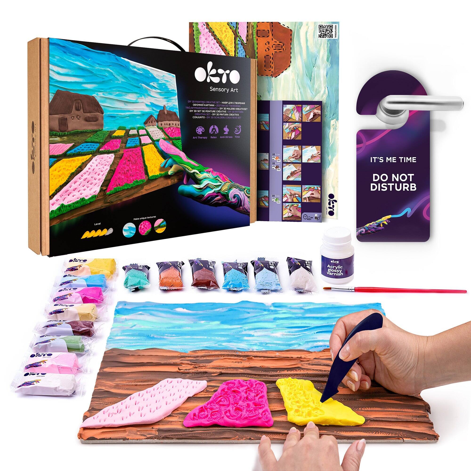 Okro Sensory Art, IT'S ME TIME DO NOT DISTURB, Acrylic Fuspy Varnieh