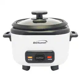Brentwood - 6-Cups Cooked Rice Cooker - White