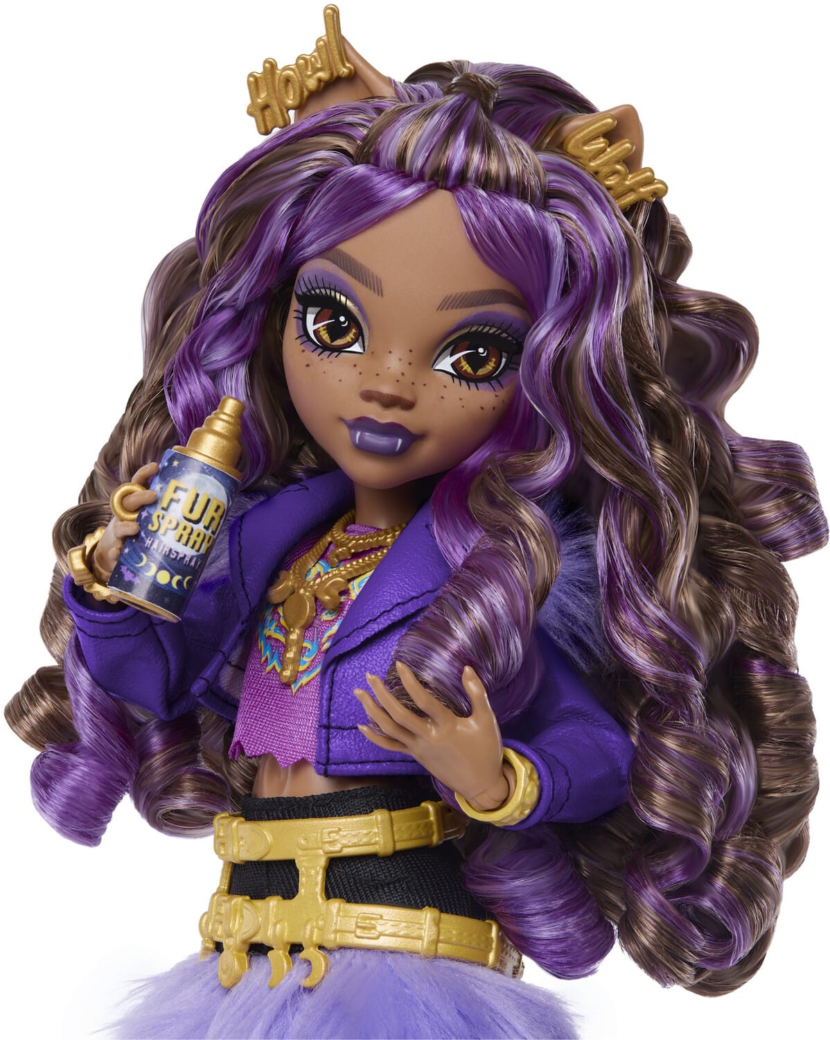 Mattel Monster High Clawdeen Wolf Doll with Pet Crescent