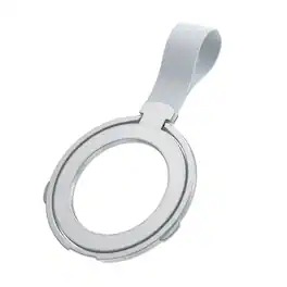 UUCOVER - Universal Magnetic Phone Grip Dual Ring Holder Compatible with Magsafe Car Mount Kickstand Foldable Stand Finger Strap - Silver Gray