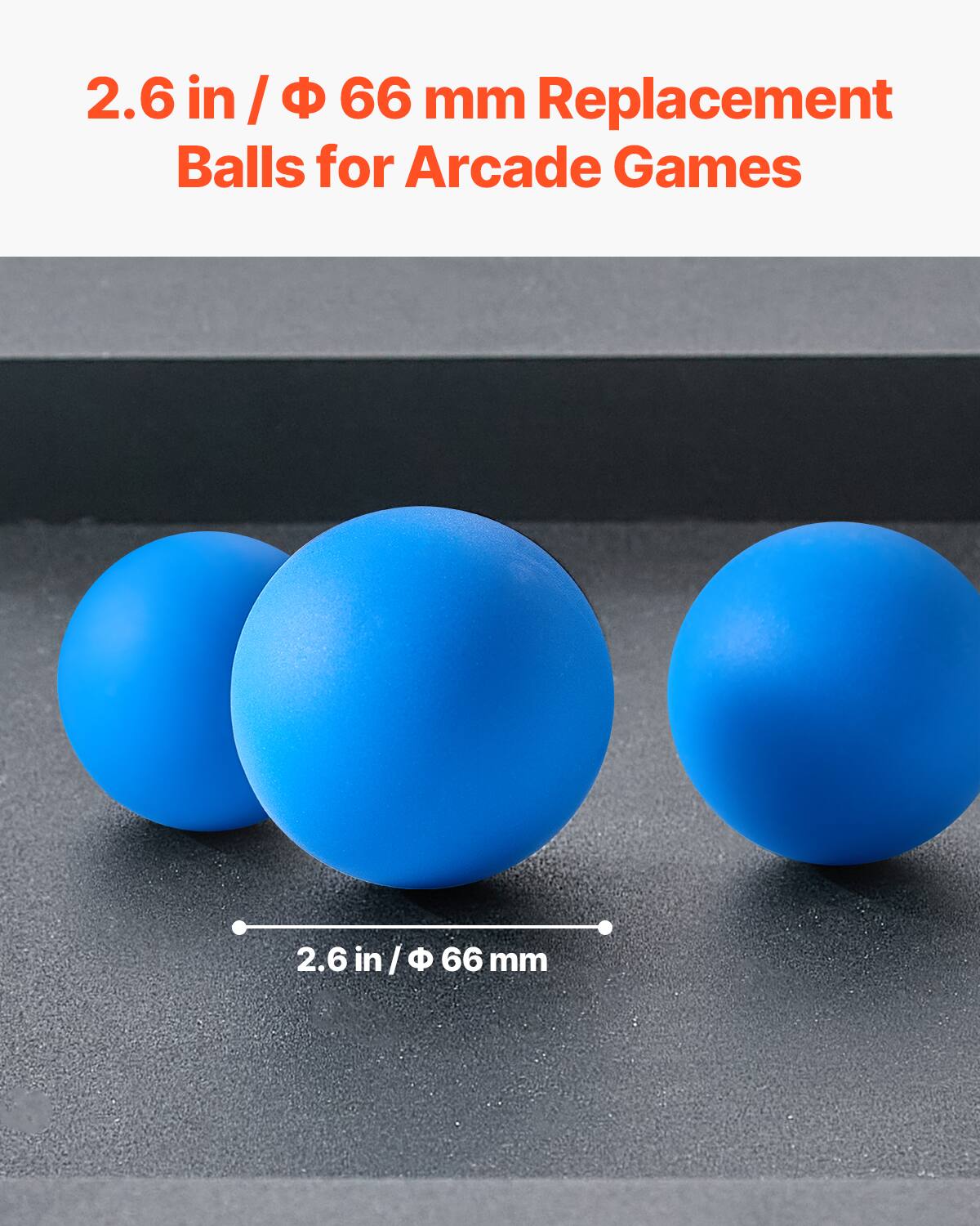 2.6 in / Φ 66 mm Replacement Balls for Arcade Games

2.6 in / Φ 66 mm