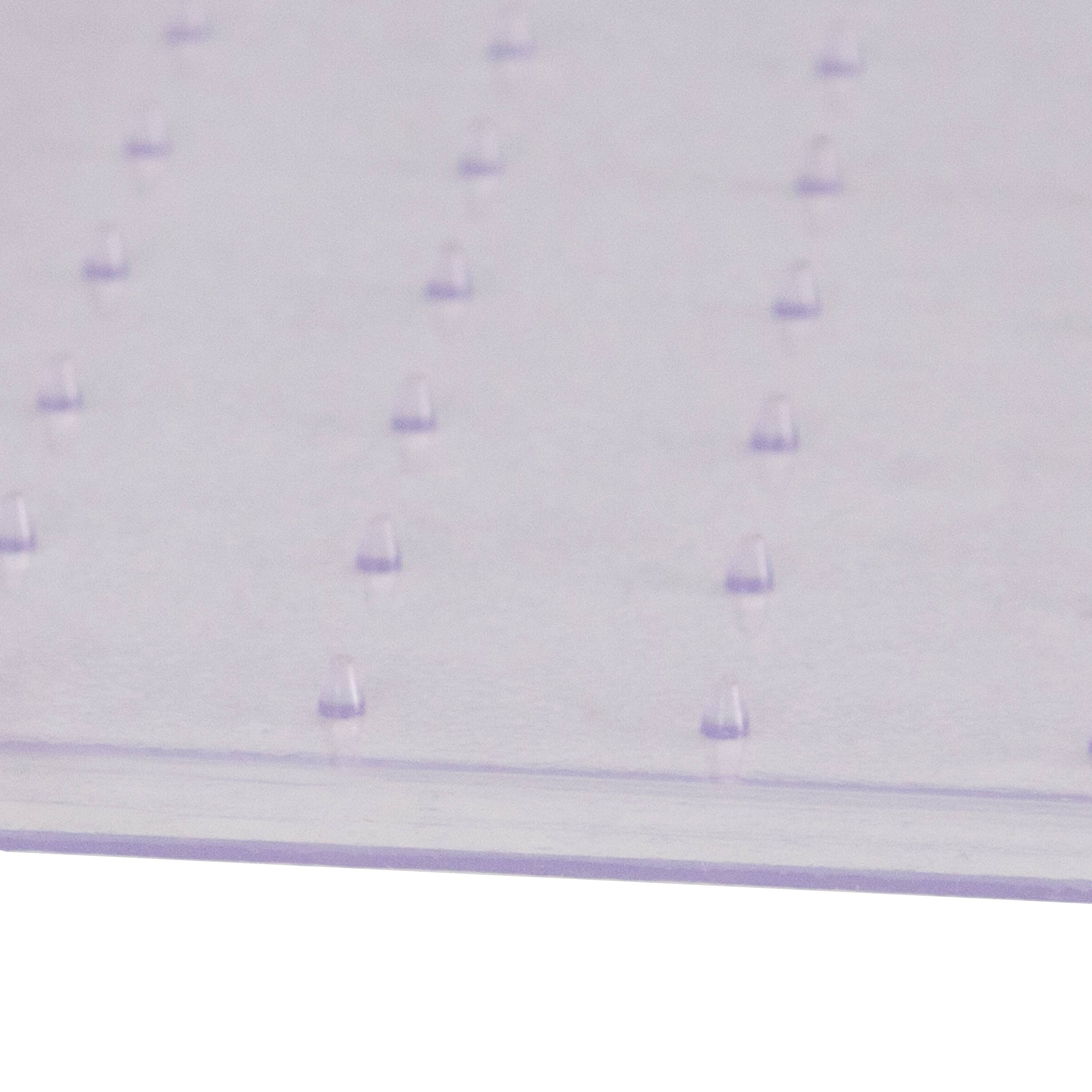 Alt View 4. Emma + Oliver - 36'' x 48'' Carpet Chair Mat with Lip - Clear.